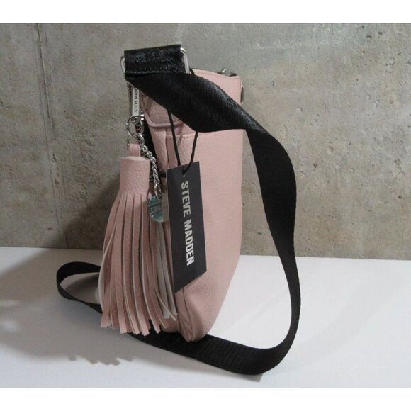 Steve Madden BGlamm Crossbody Bag Signature Logo Blush Pink NEW - Picture 5 of 6